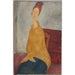 Reproducción del cuadro Jeanne Hébuterne en suéter amarillo - Amedeo Modigliani