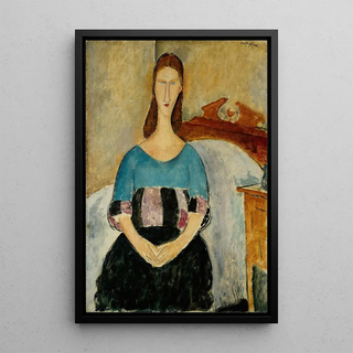 Amedeo Modigliani - Portrait of Jeanne Hebuterne Seated.webp