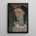 Reproducción del cuadro Autorretrato en Pierrot - Amedeo Modigliani