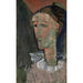 Reproducción del cuadro Autorretrato en Pierrot - Amedeo Modigliani