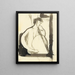 Sin título - Amedeo Modigliani — cuadro enmarcado en la pared