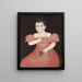 Niña en rosa - Ammi Phillips — cuadro enmarcado en la pared