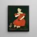 Niña con vestido rojo - Ammi Phillips — cuadro enmarcado en la pared