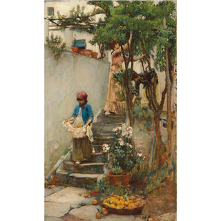 An Orange Garden - John William Waterhouse | Reproduction Tableau Décoration murale affiche copie
