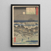 Emonzaka - Andō Hiroshige — framed artwork on a wall