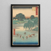 Fujieda - Andō Hiroshige — cuadro enmarcado en la pared