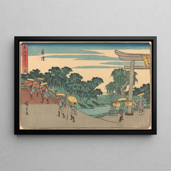 Fujisawa - Andō Hiroshige — cuadro enmarcado en la pared