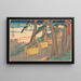 Kameyama - Andō Hiroshige — cuadro enmarcado en la pared