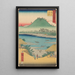Kanbara - Andō Hiroshige — cuadro enmarcado en la pared