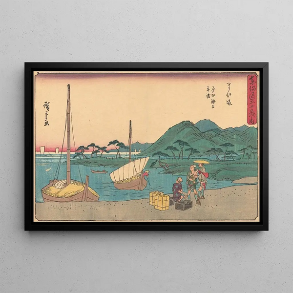 Maisaka - Andō Hiroshige — cuadro enmarcado en la pared