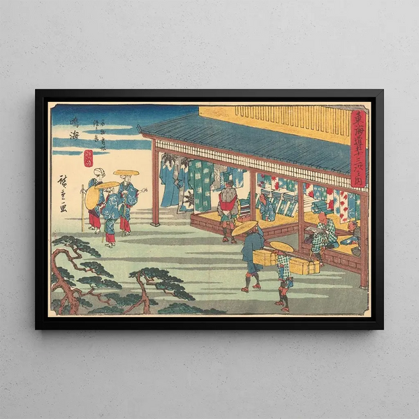 Narumi - Andō Hiroshige — cuadro enmarcado en la pared