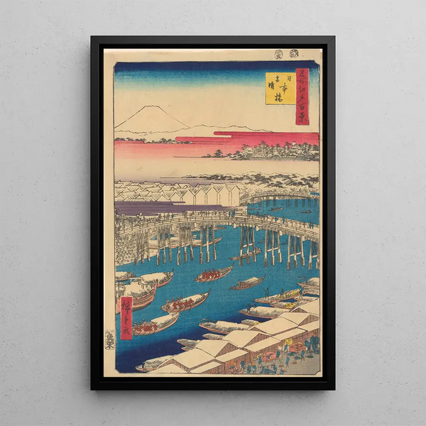Nihonbashi Tiempo claro después de la nieve Nihonbashi Yukibare - Andō Hiroshige — cuadro enmarcado en la pared
