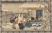Oishi quittant la maison sous la neige - Andō Hiroshige — artwork view