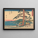 Okitsu - Andō Hiroshige — cuadro enmarcado en la pared