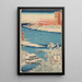 Reproducción del cuadro Escena de nieve en la orilla del río Islet - Andō Hiroshige