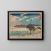 Tokaido gojusantsugi, planche 13 - Andō Hiroshige — cuadro enmarcado en la pared