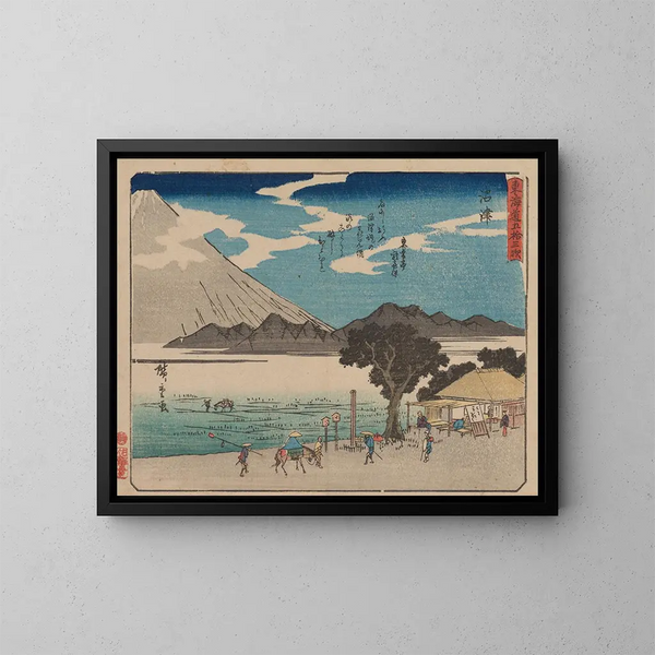 Tokaido gojusantsugi, planche 13 - Andō Hiroshige — cuadro enmarcado en la pared