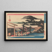 los sitios famosos de Shiba Shimei - Andō Hiroshige — cuadro enmarcado en la pared
