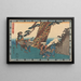 Wedding procession painting - Andō Hiroshige — framed artwork on a wall