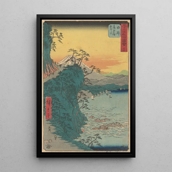 Yui - Andō Hiroshige — cuadro enmarcado en la pared