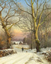 Winter Day in the Forest of North Zealand Painting by Anders Andersen-Lundby — artwork view