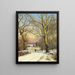 Winter Day in the Forest of North Zealand Painting by Anders Andersen-Lundby — framed artwork on a wall