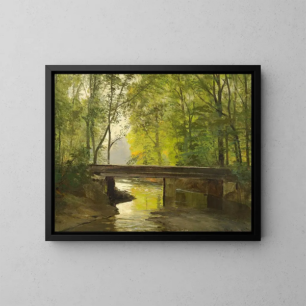 Through a Summer Forest - Anders Andersen-Lundby — framed artwork on a wall