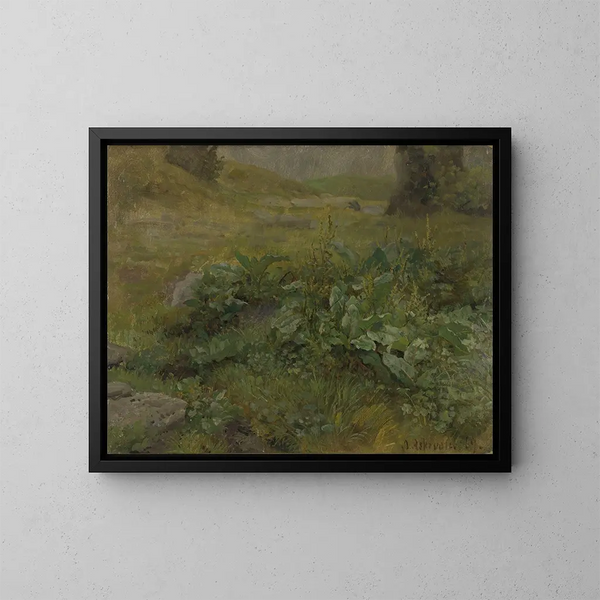 Estudio de paisaje - Anders Askevold — cuadro enmarcado en la pared