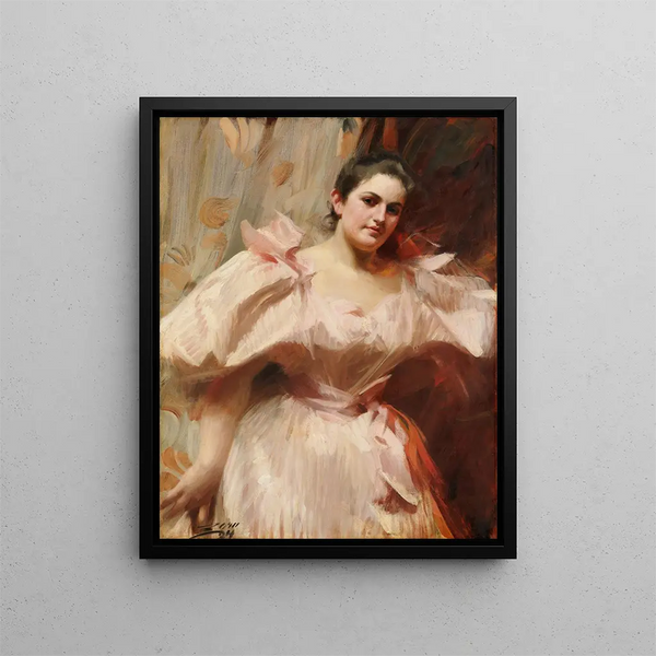 Frieda Schiff 1876-1958 Later Mrs. Felix M. Warburg - Anders Zorn — framed artwork on a wall