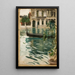 Venice Gondola Painting - Anders Zorn — framed artwork on a wall