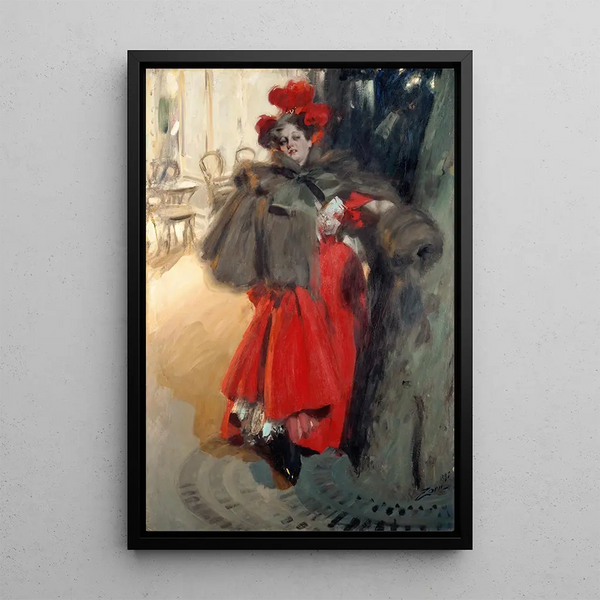 Night Effect Painting - Anders Zorn — framed artwork on a wall
