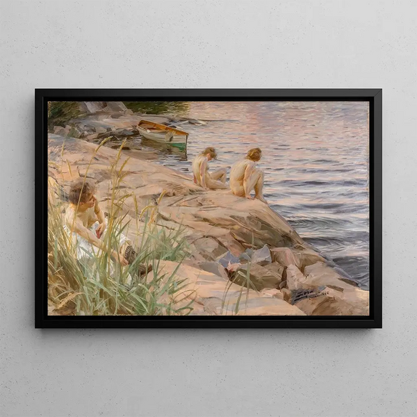 Outdoor painting - Anders Zorn — framed artwork on a wall