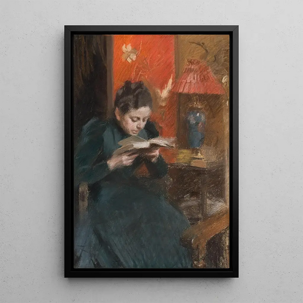 L'épouse de l'artiste - Anders Zorn — framed artwork on a wall