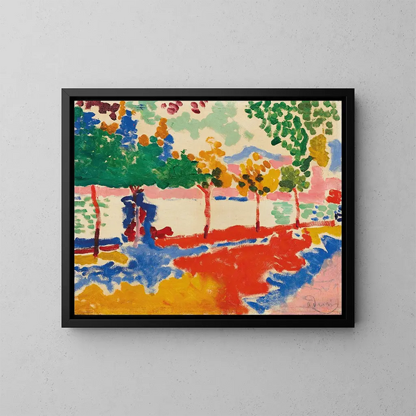 Bordes de río - André Derain — cuadro enmarcado en la pared