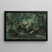 Forest Interior with a Painter Civita Castellana - André Giroux — framed artwork on a wall