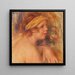 André con turbante amarillo Fragmento - Pierre-Auguste Renoir — cuadro enmarcado en la pared