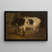 Cow - André Plumot — framed artwork on a wall