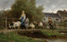 On the plank bridge - André Plumot — artwork view