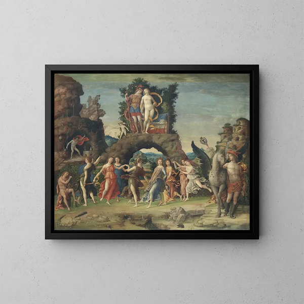 Parnasse - Andrea Mantegna — cuadro enmarcado en la pared