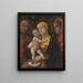 La Santa Familia con santa María Magdalena - Andrea Mantegna — cuadro enmarcado en la pared