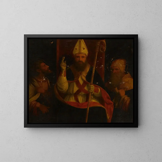 Andrea Previtali - Saint Augustine enthroned with Saint Anthony Abbot and another saint.webp
