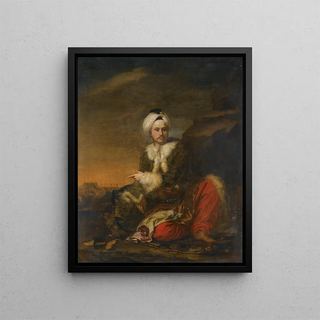 Andrea Soldi - Portrait Of A Merchant Of The Levant Company In Turkish Dress A View Of Aleppo Beyond.webp