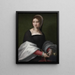 Retrato de una mujer - Andrea del Sarto — cuadro enmarcado en la pared
