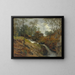 At the edge of the stream - Andreas Achenbach — framed artwork on a wall