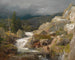 Molino junto al arroyo - Andreas Achenbach — vista de la obra