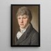 Retrato masculino - Andreas Joseph Chandelle — cuadro enmarcado en la pared
