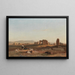 a southern landscape with ruins, goats, and shepherds - Andreas Marko — framed artwork on a wall