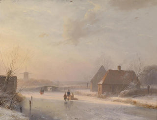 Andreas Schelfhout - Hollndische Winterlandschaft.webp