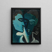 Double portrait painting - Andreas Walser — framed artwork on a wall
