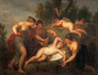 Andries Cornelis Lens - The disarming of Cupid.webp